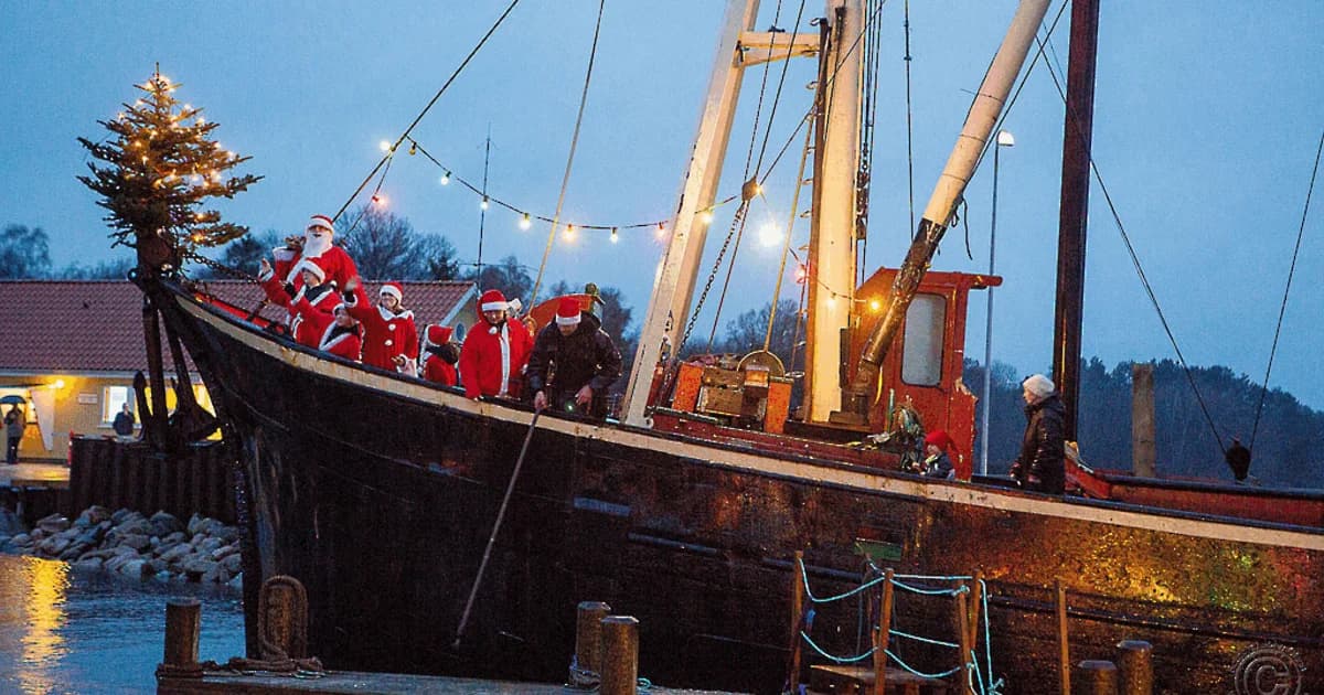 Julemanden ankommer til Rørvig