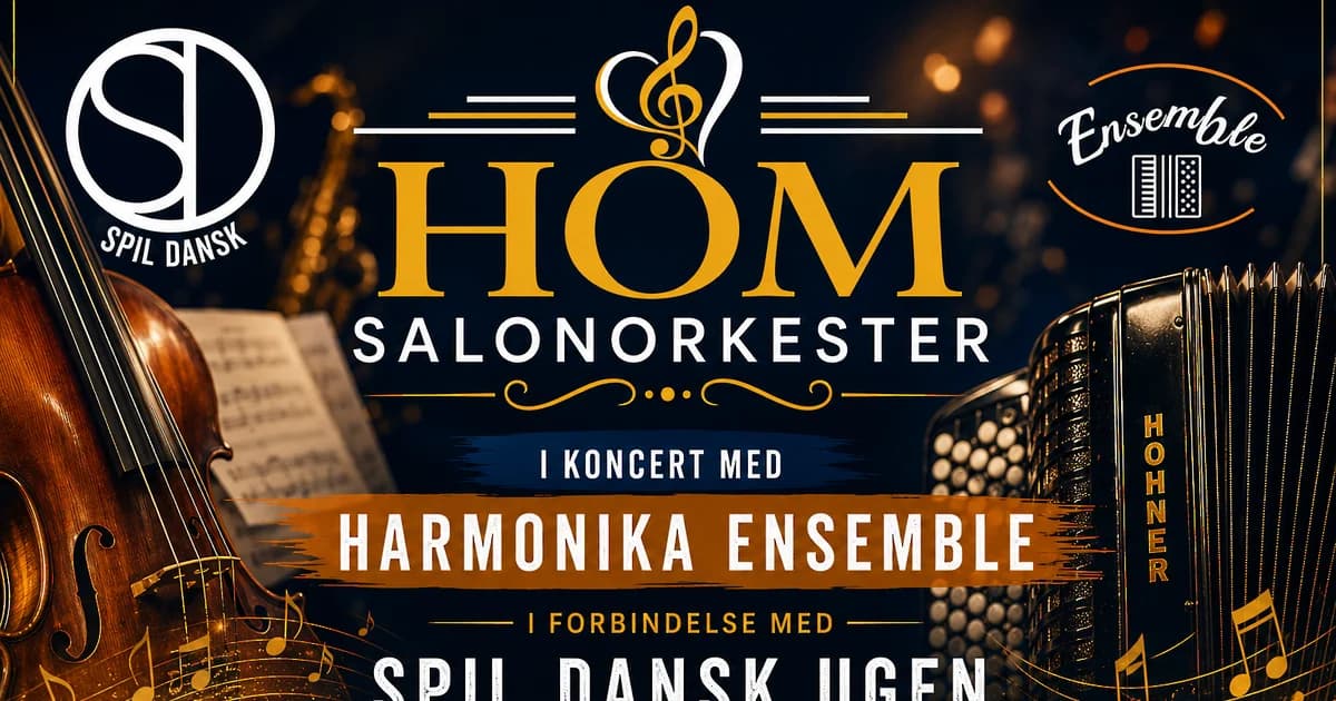 Spil Dansk Koncert med HOM Salonorkester & HOM Harmonika Ensemble